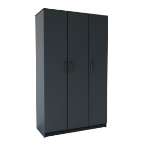 alpha-GR-SIM3D-2-817016 ΝΤΟΥΛΑΠΑ ΤΡΙΦΥΛΛΗ SIMPLE ΓΡΑΦΙΤΗΣ 120X52X205CM
