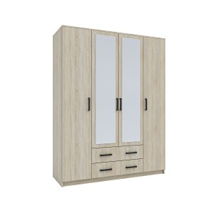 alpha-GR-SIM4D2D-822612 ΝΤΟΥΛΑΠΑ ΤΕΤΡΑΦΥΛΛΗ SIMPLE 4D2D ΣΟΝΟΜΑ 160X52X205CM