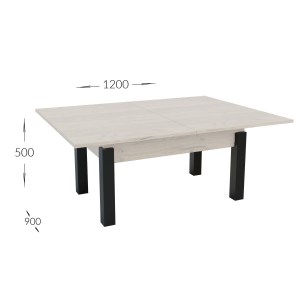 alpha-GR-TRANSFORMTAB-1-828294 ΤΡΑΠΕΖΙ ΣΑΛΟΝΙΟΥ TRANSFORMER ΛΕΥΚΟ 90X60X50CM