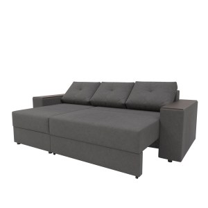 alpha-GR-TRIUM-M14-2957442 TRIUMPH ΓΩΝΙΑΚΟΣ ΚΑΝΑΠΕΣ ΚΡΕΒΑΤΙ ΜΕ ΑΝΑΣΤΡΕΨΙΜΗ ΓΩΝΙΑ ΓΚΡΙ 241X147X94CM