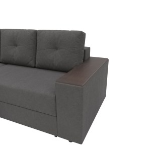 alpha-GR-TRIUM-M14-2957443 TRIUMPH ΓΩΝΙΑΚΟΣ ΚΑΝΑΠΕΣ ΚΡΕΒΑΤΙ ΜΕ ΑΝΑΣΤΡΕΨΙΜΗ ΓΩΝΙΑ ΓΚΡΙ 241X147X94CM