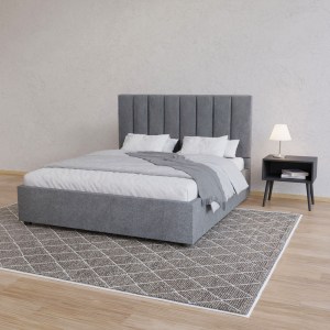 alpha-GR-UNON16-M14-14956 ΚΡΕΒΑΤΙ UNONA ΓΚΡΙ 160X200CM