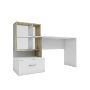 alpha-GR-VIOLA-14695 ΓΡΑΦΕΙΟ VIOLA ΛΕΥΚΟ-ΣΟΝΟΜΑ 149X48X105CM