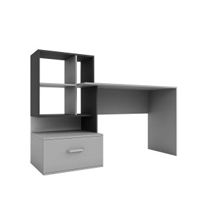 alpha-GR-VIOLA-2-14697 ΓΡΑΦΕΙΟ VIOLA ΓΚΡΙ-ΑΝΘΡΑΚΙ 149X48X105CM