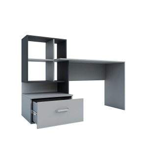 alpha-GR-VIOLA-2-2957524 ΓΡΑΦΕΙΟ VIOLA ΓΚΡΙ-ΑΝΘΡΑΚΙ 149X48X105CM