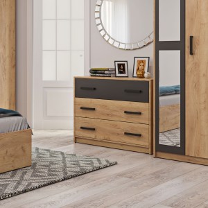 alpha-GR-VIVA3S-9546 ΣΥΡΤΑΡΙΕΡΑ VIVA ΧΡΥΣΟ ΔΡΥΣ-ΓΡΑΦΙΤΗ 90X39X75CM