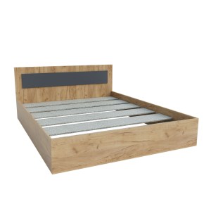 alpha-GR-VIVABED-794811 ΚΡΕΒΑΤΙ VIVA ΧΡΥΣΟ ΔΡΥΣ-ΓΡΑΦΙΤΗΣ 160X200CM