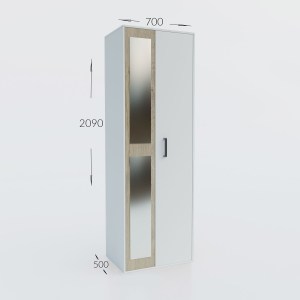 alpha-GR-VIVAWARD-1-794819 ΝΤΟΥΛΑΠΑ VIVA ΛΕΥΚΟ-ΣΟΝΟΜΑ 70X50X209CM