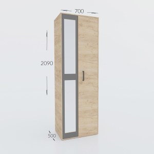 alpha-GR-VIVAWARD-794821 ΝΤΟΥΛΑΠΑ VIVA ΧΡΥΣΟ ΔΡΥΣ-ΓΡΑΦΙΤΗΣ 70X50X209CM