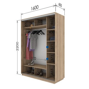 alpha-GR-W16012-113359 ΝΤΟΥΛΑΠΑ DIAMONT ΣΟΝΟΜΑ 160X60X220CM