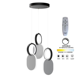 alpha-HU-HJ2181-1G-65623 ΦΩΤΙΣΤΙΚΟ ΚΡΕΜΑΣΤΟ SYMMETRIC 1G LED 45W ΝΙΚΕΛ ΜΑΤ Φ25X120CM