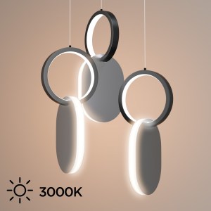 alpha-HU-HJ2181-1G-65628 ΦΩΤΙΣΤΙΚΟ ΚΡΕΜΑΣΤΟ SYMMETRIC 1G LED 45W ΝΙΚΕΛ ΜΑΤ Φ25X120CM