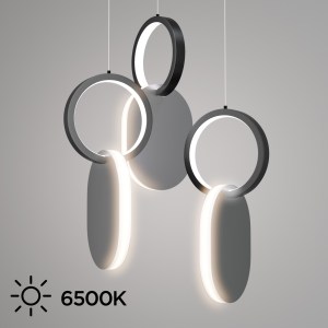 alpha-HU-HJ2181-1G-65630 ΦΩΤΙΣΤΙΚΟ ΚΡΕΜΑΣΤΟ SYMMETRIC 1G LED 45W ΝΙΚΕΛ ΜΑΤ Φ25X120CM