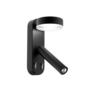 alpha-HU-HJ2188-171797 ΦΩΤΙΣΤΙΚΟ ΤΟΙΧΟΥ LED 8W 4000K ΜΑΥΡΟ 12X12.5X30CM