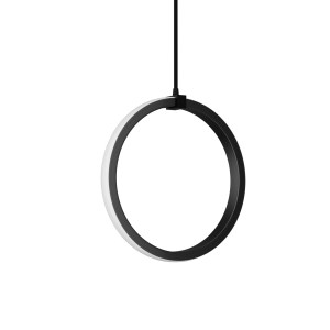 alpha-HU-HJ2199A-30509 ΦΩΤΙΣΤΙΚΟ ΚΡΕΜΑΣΤΟ LED 12W 4000K ΜΑΥΡΟ Φ20X120CM