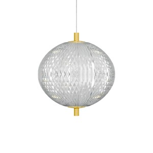 alpha-HU-HJ6059-A-46613 ΦΩΤΙΣΤΙΚΟ ΚΡΕΜΑΣΤΟ LED 15W 4000K ΧΡΥΣΟ 15X15X120CM