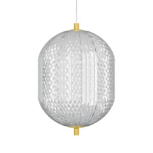 alpha-HU-HJ6059-B-46615 ΦΩΤΙΣΤΙΚΟ ΚΡΕΜΑΣΤΟ LED 18W 4000K ΧΡΥΣΟ 20X15X120CM