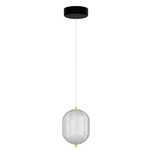alpha-HU-HJ6059-B-6433 ΦΩΤΙΣΤΙΚΟ ΚΡΕΜΑΣΤΟ LED 18W 4000K ΧΡΥΣΟ 20X15X120CM