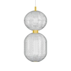 alpha-HU-HJ6059-D-46616 ΦΩΤΙΣΤΙΚΟ ΚΡΕΜΑΣΤΟ LED 30W 4000K ΧΡΥΣΟ 39X15X120CM