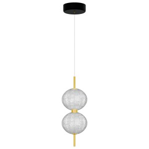 alpha-HU-HJ6059-G-6436 ΦΩΤΙΣΤΙΚΟ ΚΡΕΜΑΣΤΟ LED 30W 4000K ΧΡΥΣΟ 39X15X120CM