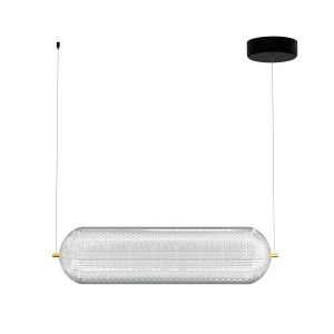 alpha-HU-HJ6059-H600-6437 ΦΩΤΙΣΤΙΚΟ ΚΡΕΜΑΣΤΟ ΡΑΓΑ LED 60W 4000K ΧΡΥΣΟ 60X15X120CM
