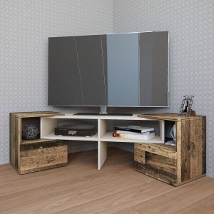 alpha-IR-ORNETV-14536 ΕΠΙΠΛΟ ΤΗΛΕΟΡΑΣΗΣ ORNE ΚΑΦΕ ΜΕ ΛΕΥΚΟ 141X32X39CM