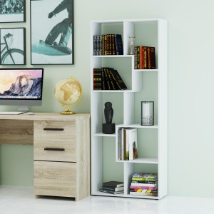 alpha-KO-REGALWHITE-1376 ΒΙΒΛΙΟΘΗΚΗ REGAL 66X25X161 ΛΕΥΚΟ