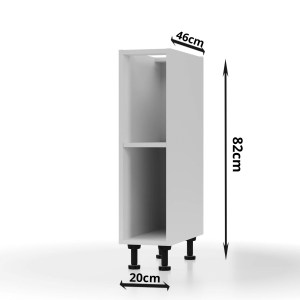 alpha-LO2082WHITE-256272 MODEST ΚΑΤΩ ΝΤΟΥΛΑΠΙ ΛΕΥΚΟ 20X46X82CM