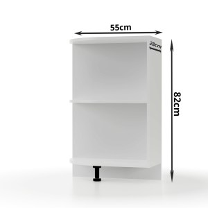 alpha-LR3082WHITE-256265 MODEST ΚΑΤΩ ΓΩΝΙΑΚΟ ΝΤΟΥΛΑΠΙ ΛΕΥΚΟ 28X55X82CM
