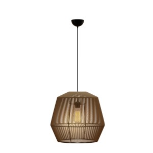 alpha-MEC-80347BROWN-3911 ΚΡΕΜΑΣΤΟ ΜΟΝΟΦΩΤΟ ΦΩΤΙΣΤΙΚΟ ΚΑΦΕ 803 Ε27 Φ39X120CM