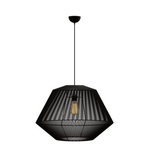 alpha-MEC-80460BLACK-3912 ΚΡΕΜΑΣΤΟ ΜΟΝΟΦΩΤΟ ΦΩΤΙΣΤΙΚΟ ΜΑΥΡΟ 804 Ε27 Φ60X120CM