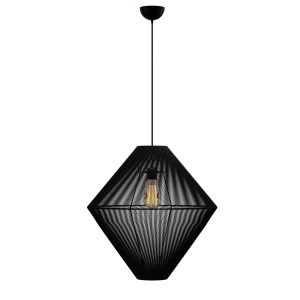 alpha-MEC-80550BLACK-12279 ΚΡΕΜΑΣΤΟ ΜΟΝΟΦΩΤΟ ΦΩΤΙΣΤΙΚΟ 805 Ε27 Φ50X130CM