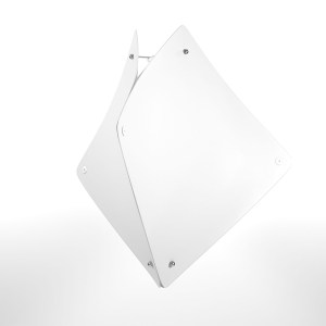 alpha-MED-10420-15758 ΦΩΤΙΣΤΙΚΟ ΚΡΕΜΑΣΤΟ ZADAR ΜΟΝΟΦΩΤΟ ΛΕΥΚΟ (PP+PVC) Ε27 50X50X80CM