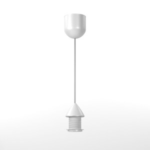 alpha-MED-L1-1817 ΚΑΛΩΔΙΟ ΜΟΝΟΦΩΤΟ ΛΕΥΚΟ 80 CM Ε27