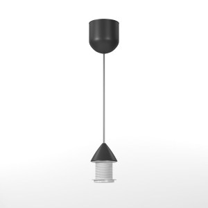 alpha-MED-L2-1818 ΚΑΛΩΔΙΟ ΜΟΝΟΦΩΤΟ ΜΑΥΡΟ 80CM Ε27