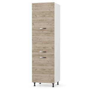 alpha-SO-CD60RVO-2236 CHARLOTΤE ΣΤΗΛΗ ΚΟΥΖΙΝΑΣ 60X56X213.4ΕΚ ΜΕ ΜΕΤΑΛΛΙΚΑ ΧΕΡΟΥΛΙΑ ΔΡΥΣ