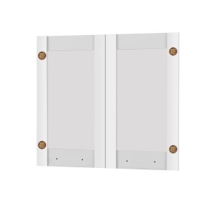 alpha-SO-CV80G-1-16351 ΑΝΩ ΠΟΡΤΑΚΙΑ-ΤΖΑΜΙ CHARLOTTE ΛΕΥΚΟ 80X71.8X1.6CM