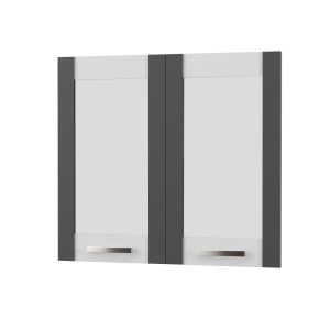 alpha-SO-CV80G-3-3449 ΑΝΩ ΠΟΡΤΑΚΙΑ-ΤΖΑΜΙ CHARLOTTE ΓΡΑΦΙΤΗ 80X71.8X1.6CM
