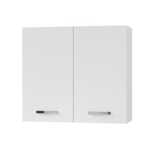 alpha-SO-CV80W-2287 CHARLOTΤE ΠΑΝΩ ΝΤΟΥΛΑΠΙ 80X30.5X71.8ΕΚ ΜΕ ΜΕΤΑΛΛΙΚΑ ΧΕΡΟΥΛΙΑ ΛΕΥΚΟ