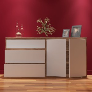 alpha-SO-NITRO2D3DRW-18433 ΜΠΟΥΦΕΣ NITRO SOFT ΛΕΥΚΟ ΜΕ ΒΕΛΑΝΙΔΙΑ 160X40X80CM