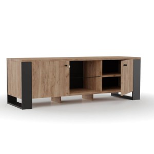 alpha-SO-OLDTV2D-14531 ΕΠΙΠΛΟ ΤΗΛΕΟΡΑΣΗΣ OLD WOOD ΧΡΥΣΟΣ ΔΡΥΣ ΜΕ ΜΑΥΡΟ 140X44X47.5ΕΚ