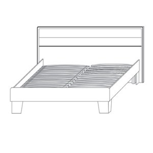 alpha-SO-SCARLE160-15374 ΚΡΕΒΑΤΙ SCARLET ΔΙΠΛΟ ΣΟΝΟΜΑ-ΒΕΓΚΕ 160X200ΕΚ