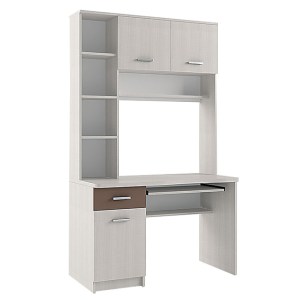 alpha-SO-TABLE1200-2397 ΓΡΑΦΕΙΟ CROSS ΛΕΥΚΟ LATTE-MΟΚΚΑ 120X59,2X202ΕΚ