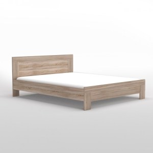 alpha-SOLO160-2326 ΚΡΕΒΑΤΙ SOLO ΔΙΠΛΟ ΜΕ ΤΑΒΛΕΣ SONOMA 160X200CM
