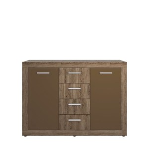 alpha-TO-2D4SJULIE-14665 ΜΠΟΥΦΕΣ JULIET ΣΚΟΥΡΟ ΔΡΥΣ-ΜΠΡΟΝΖΕ 130X34X92ΕΚ