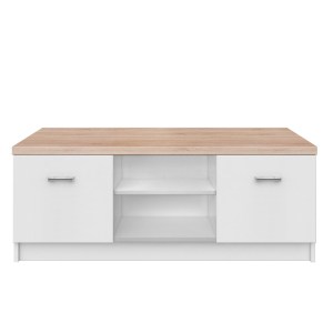 alpha-TO-2DTVWHITE-16740 ΕΠΙΠΛΟ TV 120X42X46ΕΚ ΛΕΥΚΟ-SONOMA ΜΕ ΔΥΟ ΝΤΟΥΛΑΠΙΑ