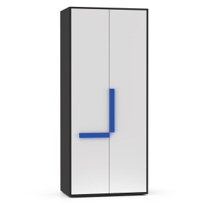 alpha-TO-ALEX2D-16054 ΝΤΟΥΛΑΠΑ ΔΙΦΥΛΛΗ ALEX 84X50X194ΕΚ ΓΡΑΦΙΤΗΣ-ΛΕΥΚΟ 2 ΠΟΡΤΕΣ