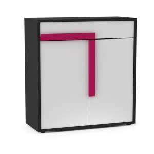 alpha-TO-ALEX2D1S-15385 ΚΟΜΟΤΑ ΝΤΟΥΛΑΠΙ ALEX 84X36X87ΕΚ ΓΡΑΦΙΤΗΣ-ΛΕΥΚΟ