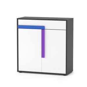 alpha-TO-ALEX2D1S-2515 ΚΟΜΟΤΑ ΝΤΟΥΛΑΠΙ ALEX 84X36X87ΕΚ ΓΡΑΦΙΤΗΣ-ΛΕΥΚΟ