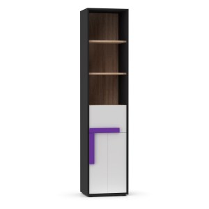 alpha-TO-ALEXSH1D-16076 ΡΑΦΙΕΡΑ ALEX 44X36X194ΕΚ ΓΡΑΦΙΤΗΣ-ΛΕΥΚΟ-ΣΟΝΟΜΑ